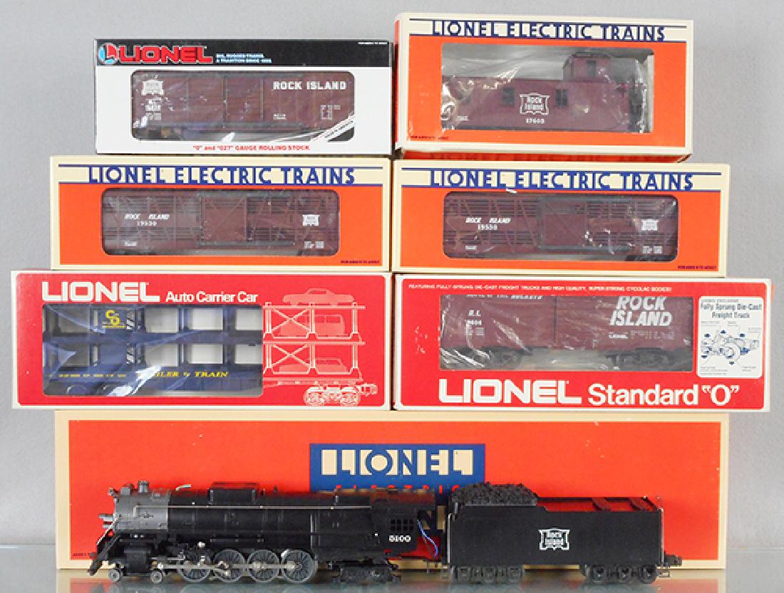 lionel rock island train set