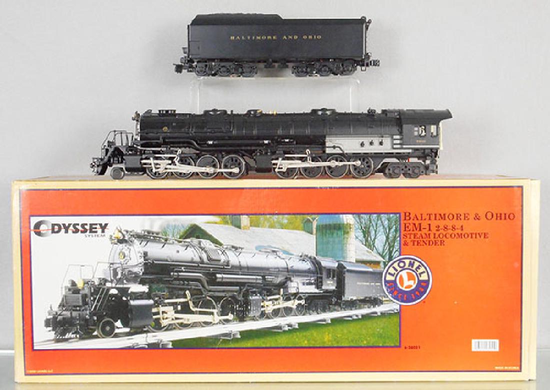 LIONEL 28051 B&O LOCO & TENDER: O ga, w/smoke & sound, orig box & inserts, C8-9.