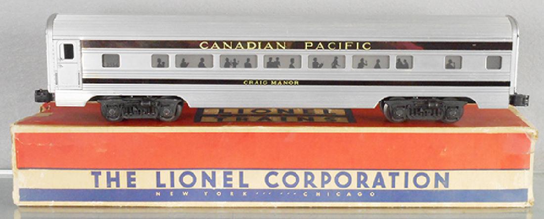 LIONEL 2554 CRAIG MANOR COACH: O ga, orig box minor wear & incom, C6-7.