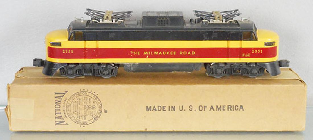LIONEL 2351 MILWAUKEE ROAD EP5: O ga, stress cracks on both ends, corrosion in battery box, orig box, C5.