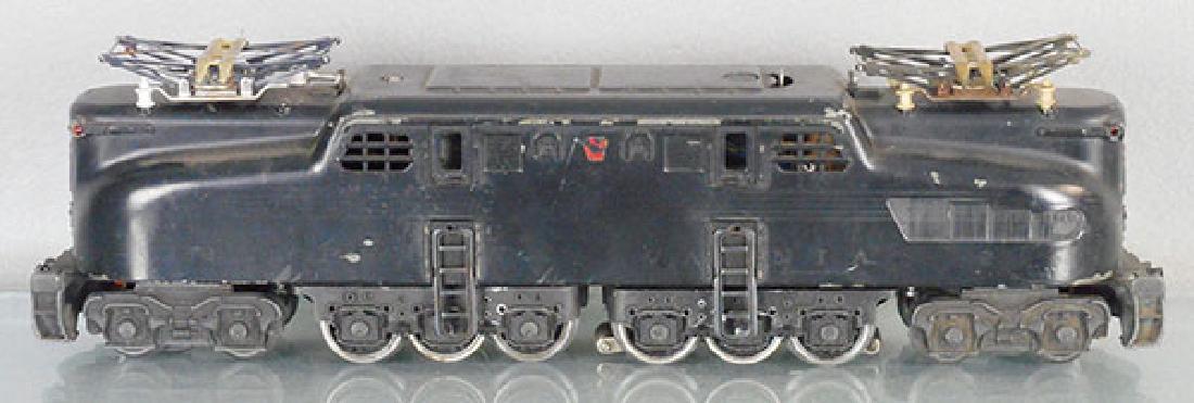 LIONEL 2332 PRR GG1: O ga, black, stripes & lettering worn off, C6-7.