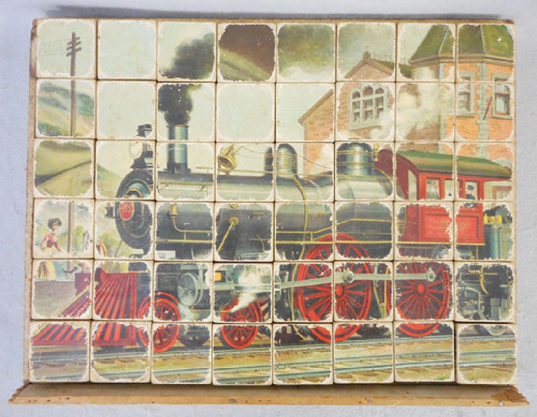 MCLOUGHLIN BROS 999 TRAIN PUZZLE (1 of 1)