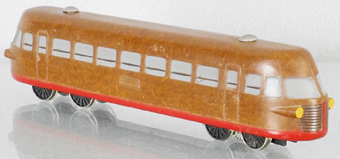 RIVAROSSI LITTORINA DIESEL RAILCAR: HO ga, 2-rail, bakelite, ca 1947, C7.