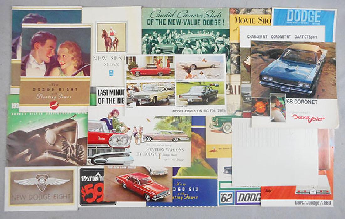 27 DODGE CAR BROCHURES (1 of 1)