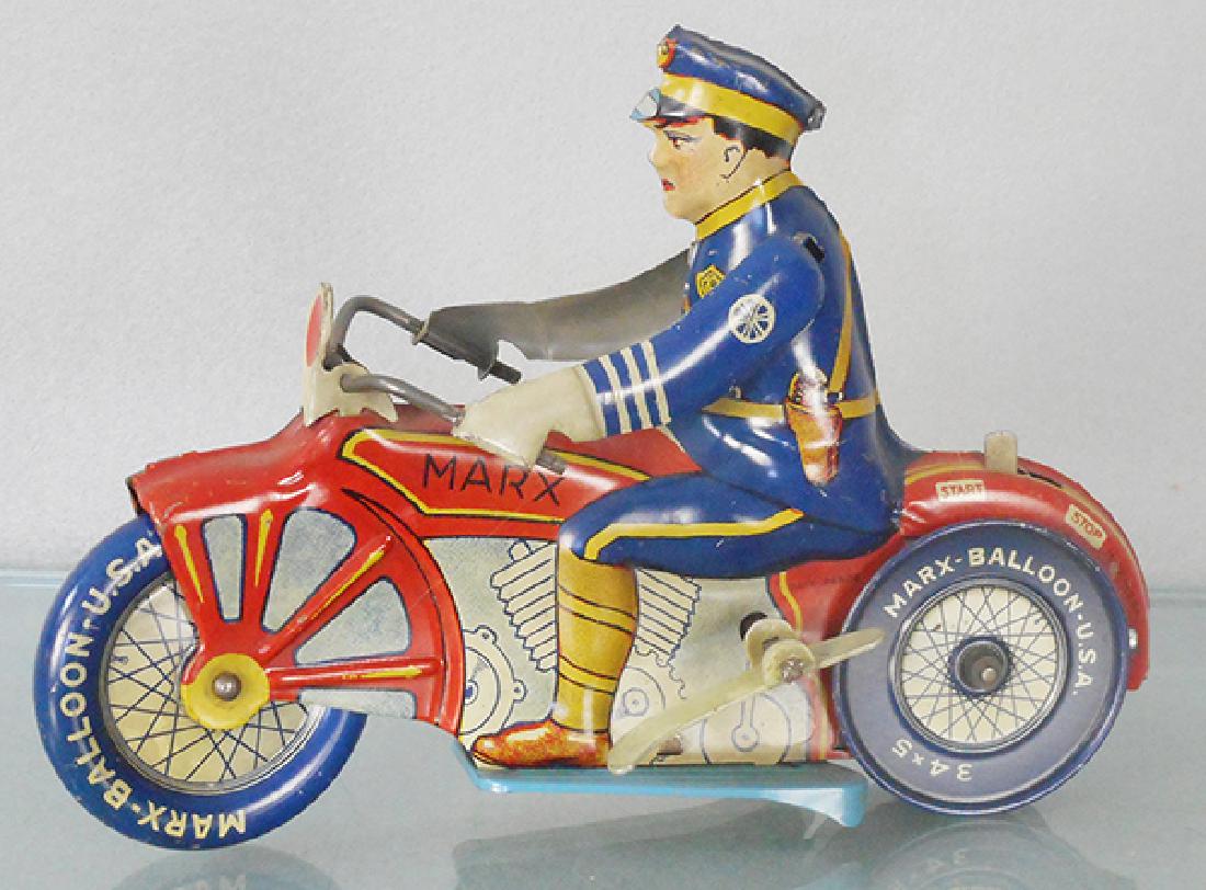 MARX POLICE MOTORCYCLE (1 of 1)