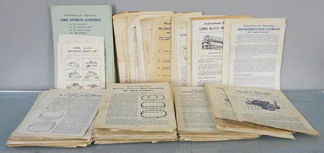 200 LIONEL INSTRUCTION SHEETS (1 of 1)