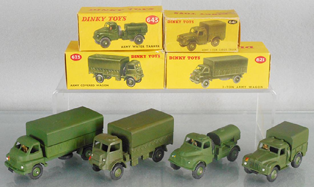 4 DINKY MILITARY VEHICLES (1 of 1)