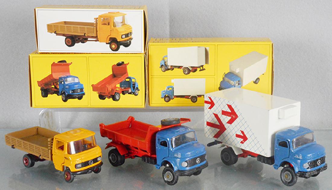 3 SUPER MINI MERCEDES TRUCKS (1 of 1)