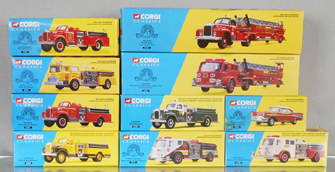 10 CORGI CLASSIC FIRE VEHICLES (1 of 1)