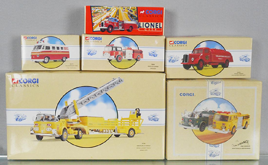 6 CORGI FIRE VEHICLES (1 of 1)