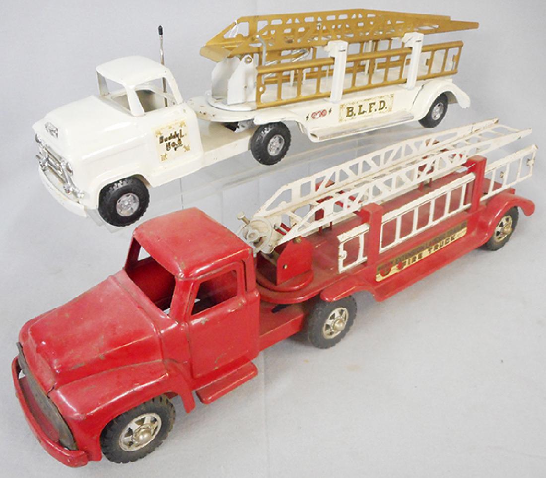2 BUDDY L FIRE TRUCKS