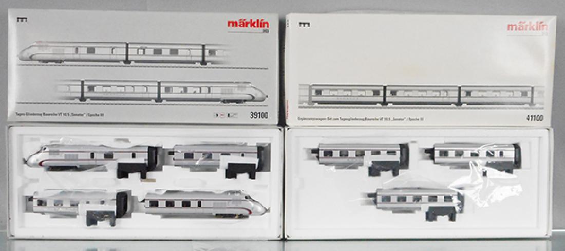 MARKLIN SENATOR TRAIN SET: HO ga 39100 & 41100, orig boxes & inserts, C8-9.