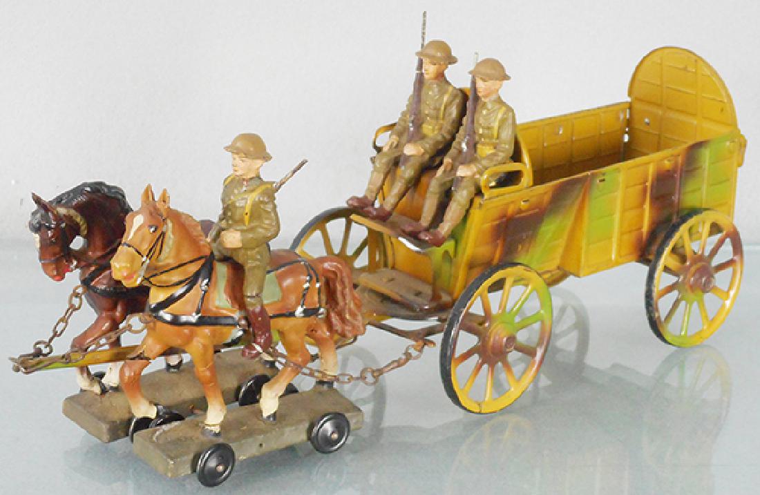 LINEOL BRITISH ARMY SUPPLY WAGON (1 of 2)