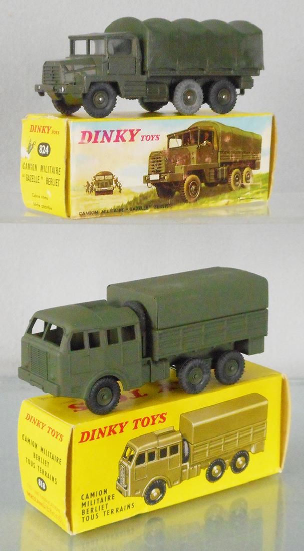 2 FRENCH DINKY MILITARY TRUCKS (1 of 1)