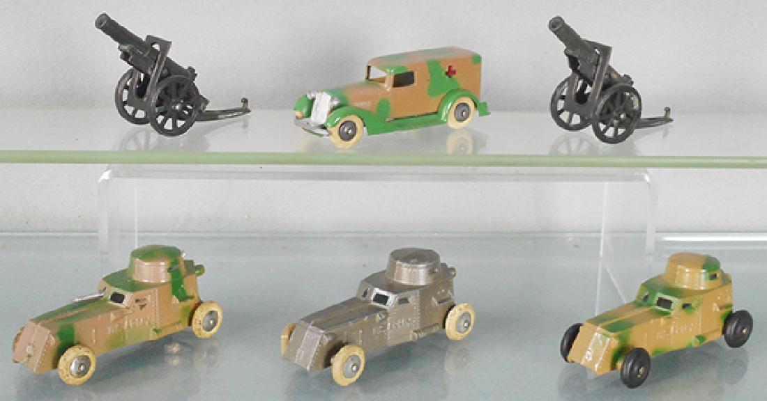 6 TOOTSIETOY ARMY VEHICLES (1 of 1)