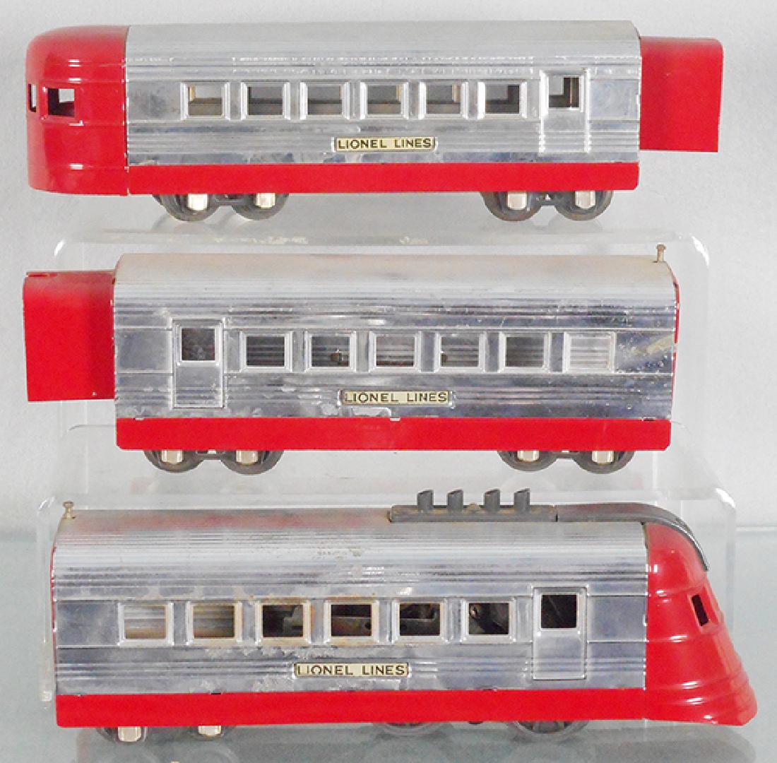 LIONEL TRAIN SET: O ga, 1700 power unit, 1701 coach, 1702 obsv, set is restored, C7-8.