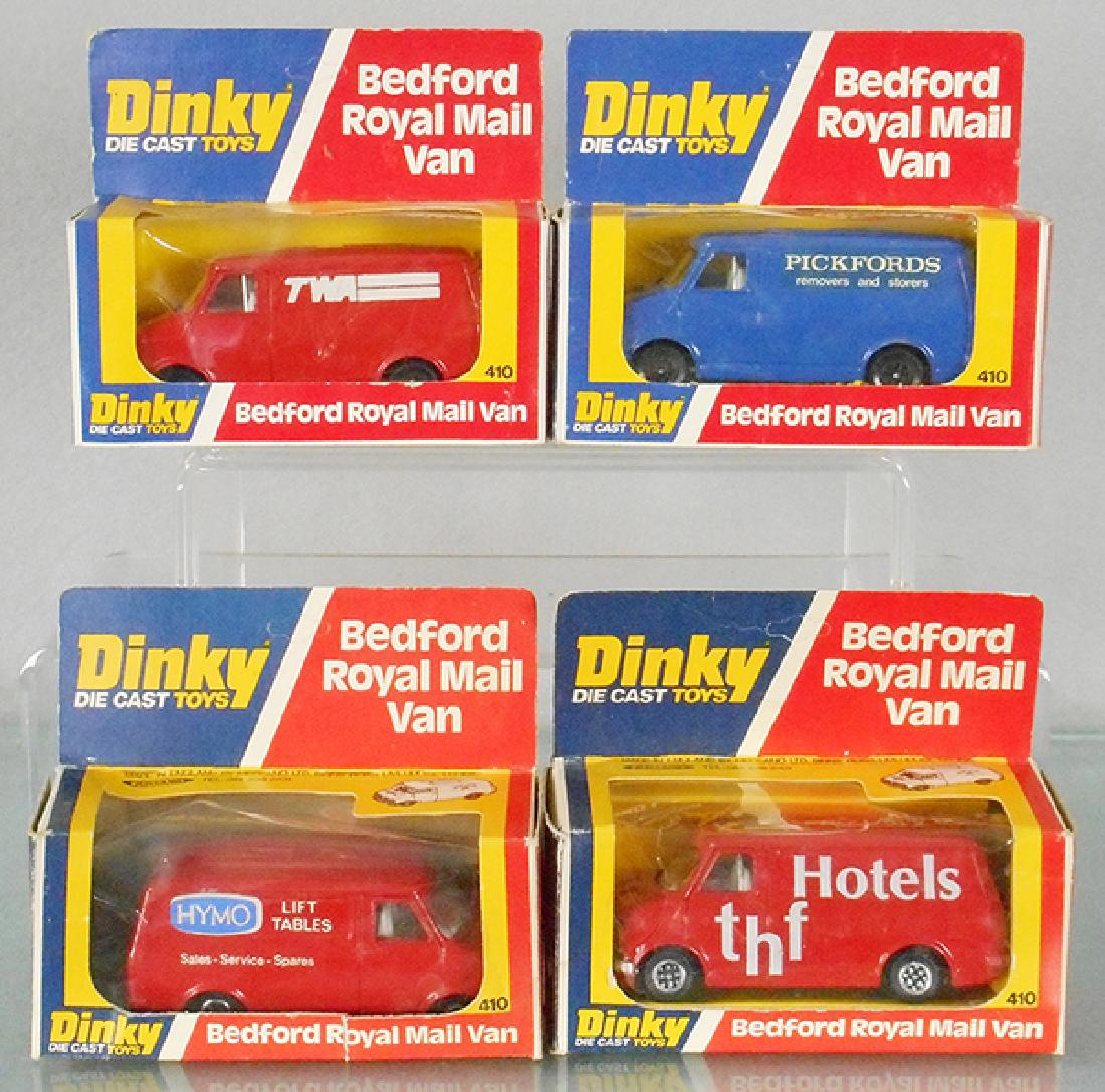 4 DINKY 410 BEDFORD ROYAL MAIL VANS (1 of 1)