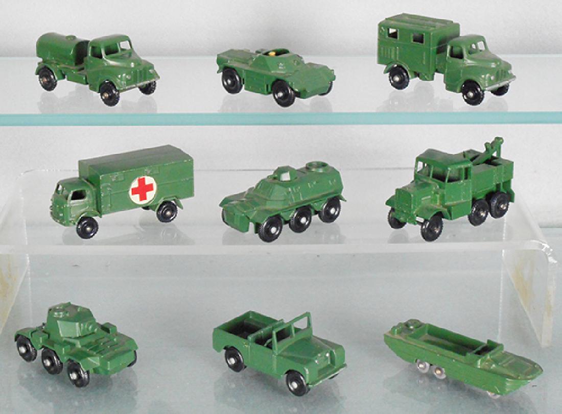 9 MATCHBOX MILITARY VEHICLES (1 of 1)