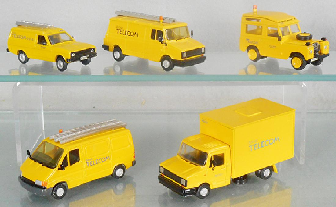 5 ROXLEY & HART WHITE METAL VEHICLES (1 of 1)