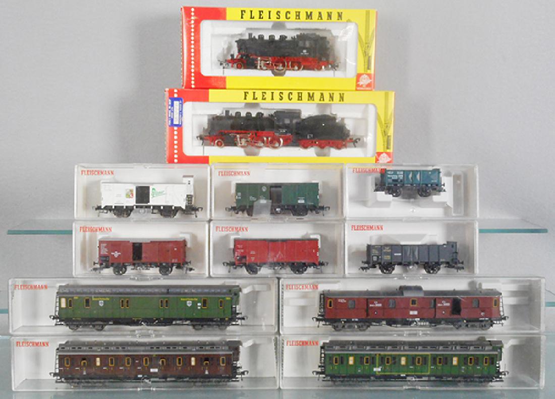 2 FLEISCHMANN GERMAN TRAIN SETS (1 of 1)