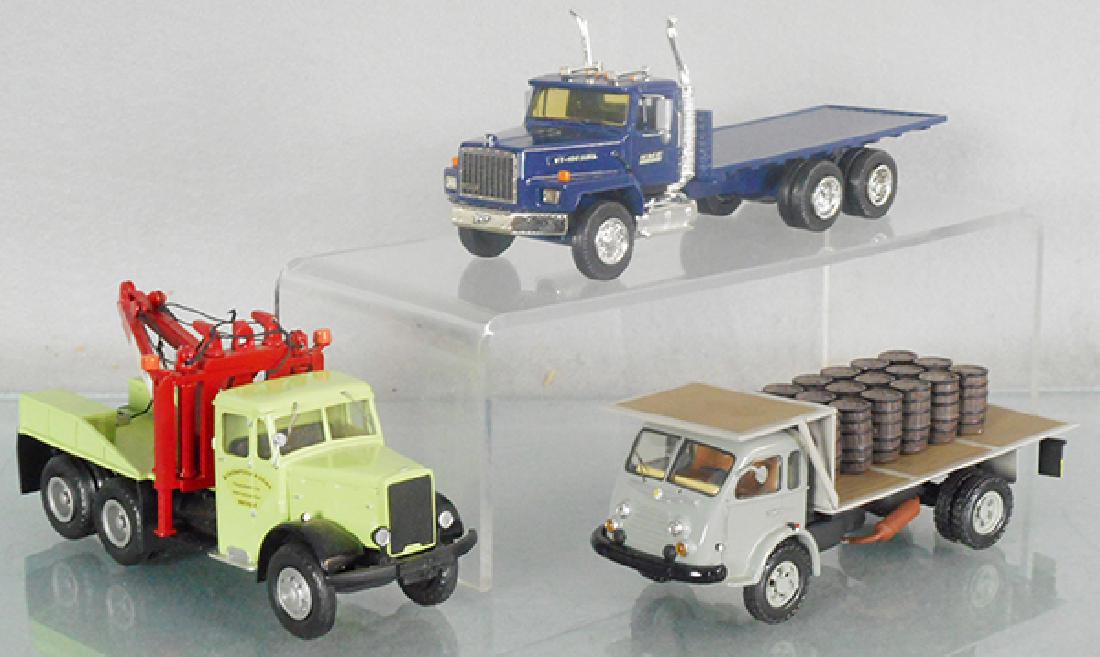3 WHITE METAL TRUCKS (1 of 1)