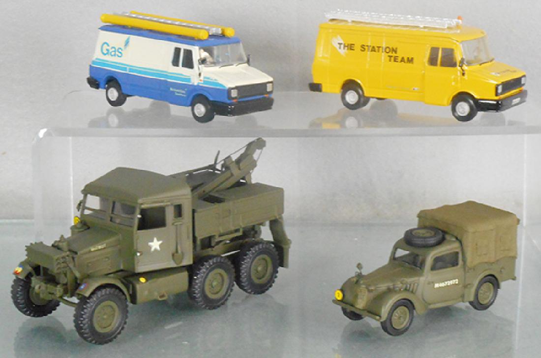 4 WHITE METAL VEHICLES (1 of 1)