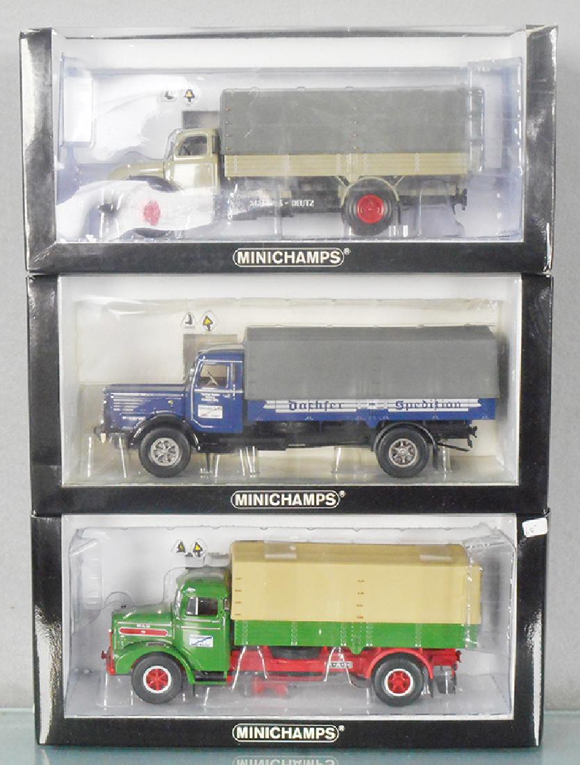 3 PAULS MINICHAMPS MODEL TRUCKS (1 of 1)