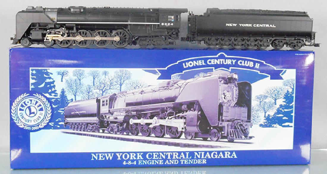 LIONEL CENTURY CLUB 28069 NYC LOCO & TENDER: O ga, NYC Niagara loco & tender w/sound & smoke, w/display case, orig box & insert, C9.