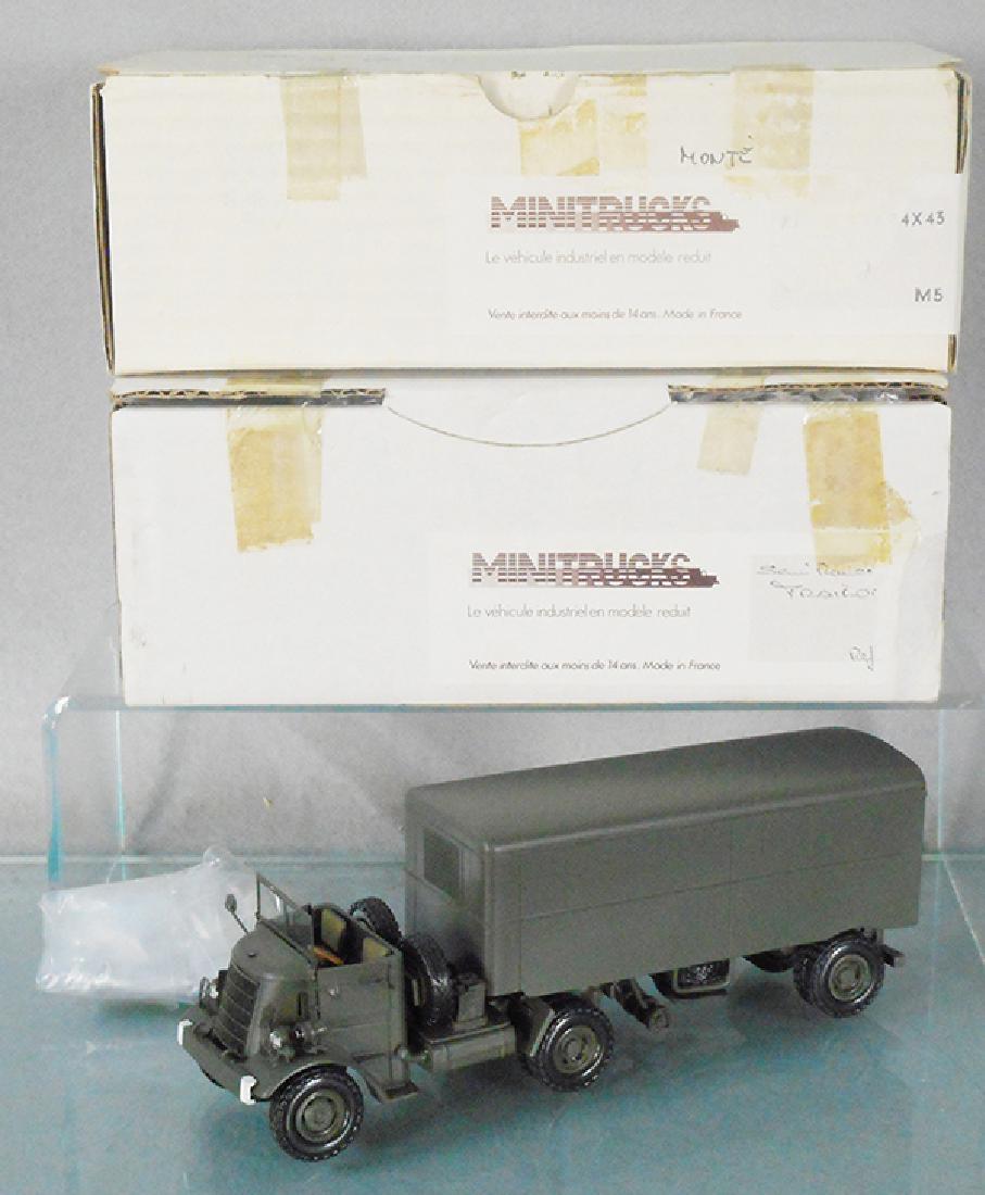 MINITRUCKS FEDERAL ARMY TRUCK: resin & white metal, 8 in long, orig boxes minor wear, C8-9.