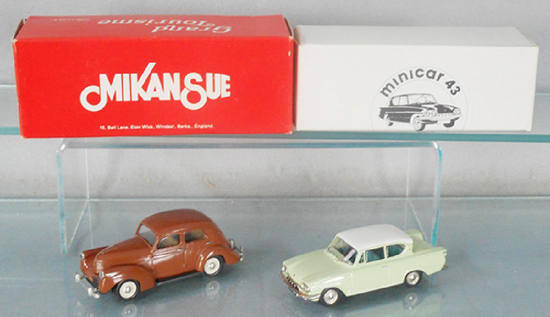 2 WHITE METAL AUTOS (1 of 1)