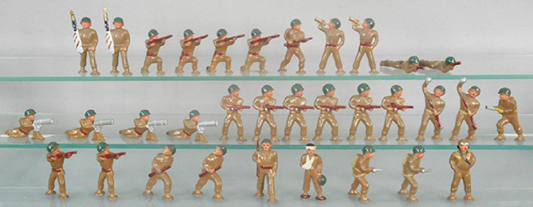 33 BARCLAY DIMESTORE POD FOOT SOLDIERS (1 of 1)