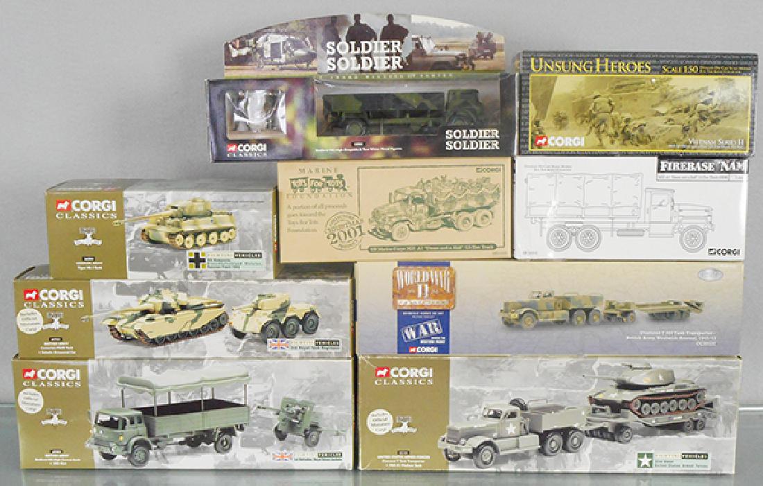 9 CORGI CLASSIC MILITARY VEHICLES (1 of 1)