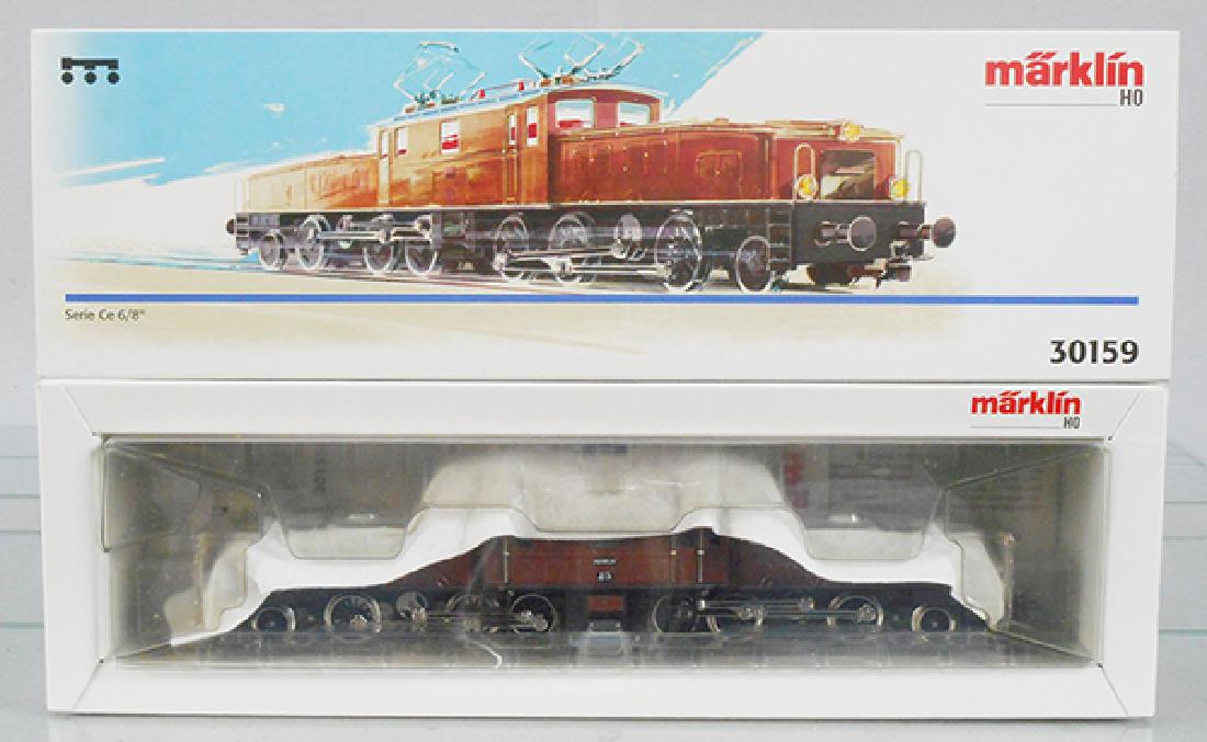 MARKLIN 30159 CROCODILE LOCO: HO ga, brown, orig box & insert, C9-10.