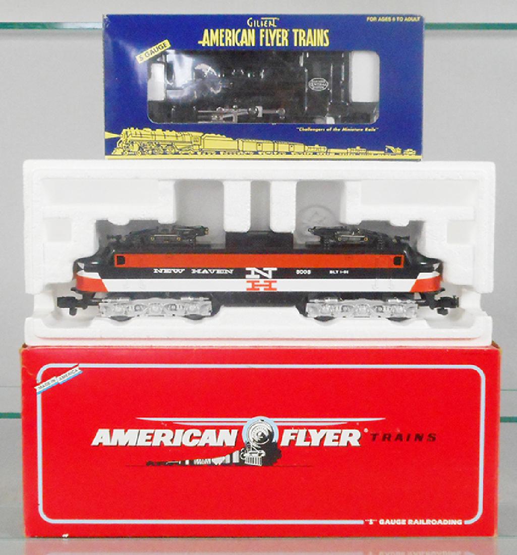 LIONEL/AMERICAN FLYER LOCOS: S ga, 48056 NYC switcher, 48008 New Haven EP5, orig boxes & inserts, C8-9.