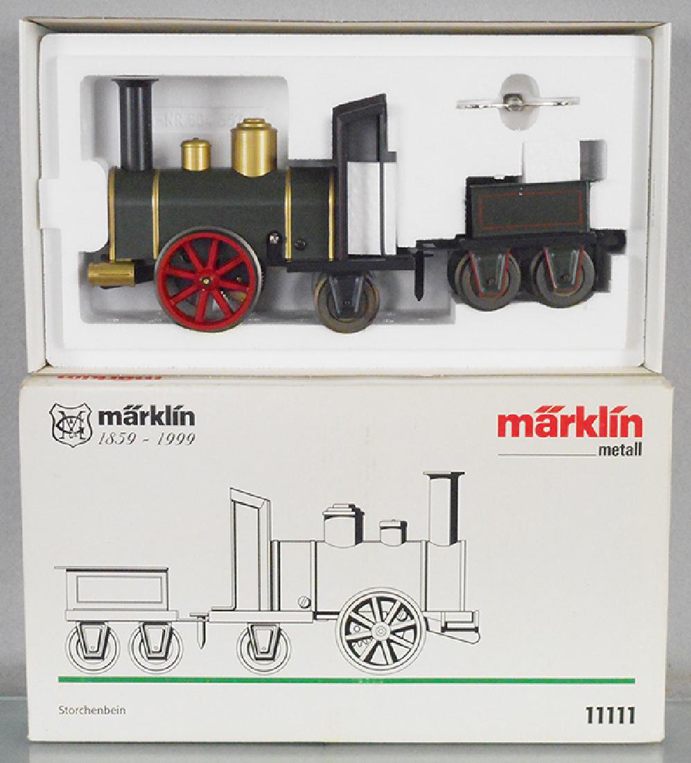 MARKLIN 11111 SOCCHENBEIN LOCO & TENDER: HO ga, Stork Leg, orig box & insert, C9-10.