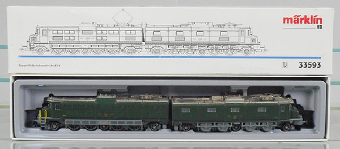 MARKLIN 33593 DOUBLE ELECTRIC LOCO: HO ga, digital, orig box & insert minor wear, C9.