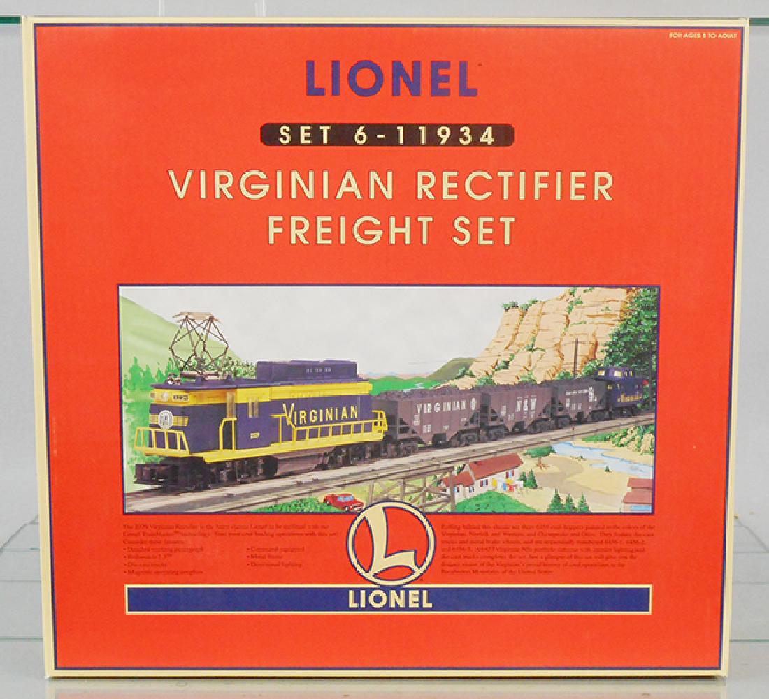 LIONEL 11934 VIRGINIAN RECTIFIER TRAIN SET: O ga, orig boxes & inserts, C9.