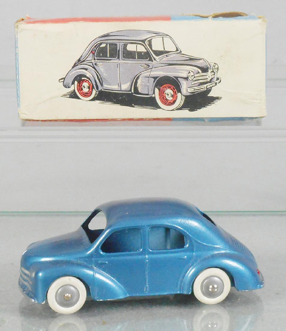 CIJ 3/48 4 CV RENAULT: blue, 1 fender has paint rub, orig box minor wear, C8-9.