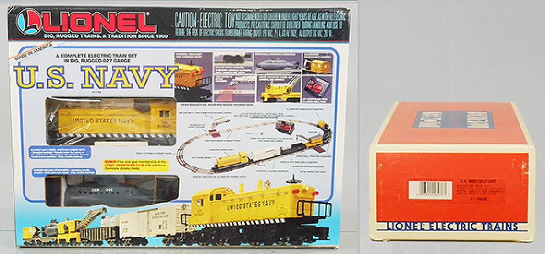 LIONEL 11745 US NAVY TRAIN SET: O ga, w/18938 US Navy Calf Unit, orig boxes & inserts, C8-9.