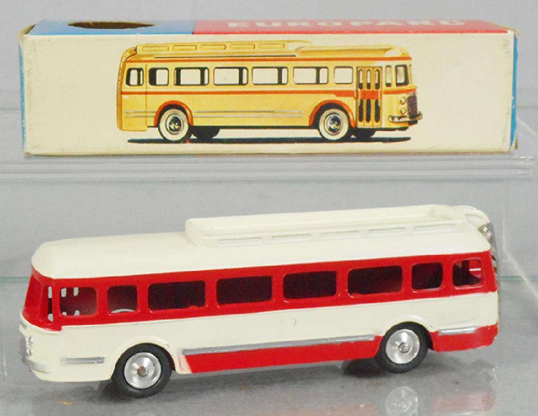 CIJ 3/40 RENAULT COACH: red & white, paint wear at center of front bumper, orig box minor wear, C8-9.