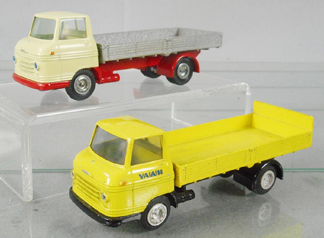 7 TEKNO TRUCKS: 455 Volvo Express Truck, C9-10, 455 Valash Volvo Express Truck, no crates, very light decal edgewear, license plate painted on rear fender, C8.