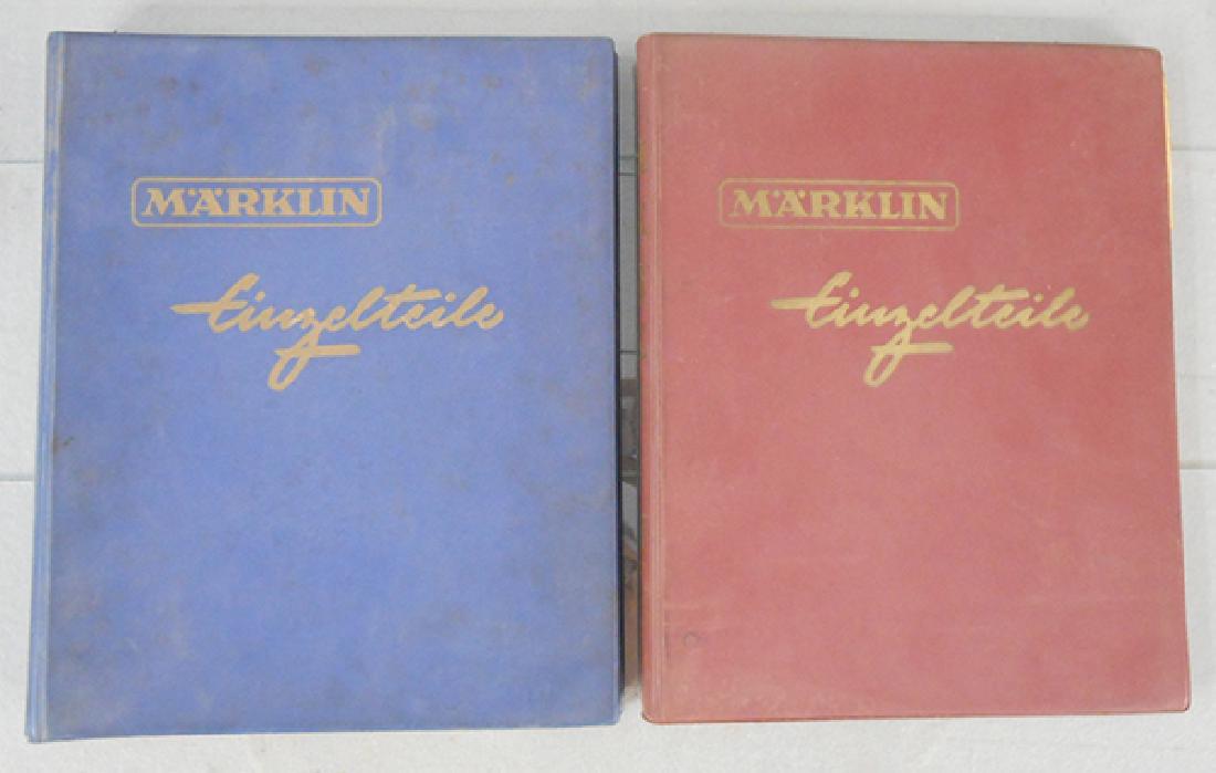 2 MARKLIN PARTS MANUALS: 1960 & 1964, black & white, binders need cleaning, pages starting brown from age, C5-6.