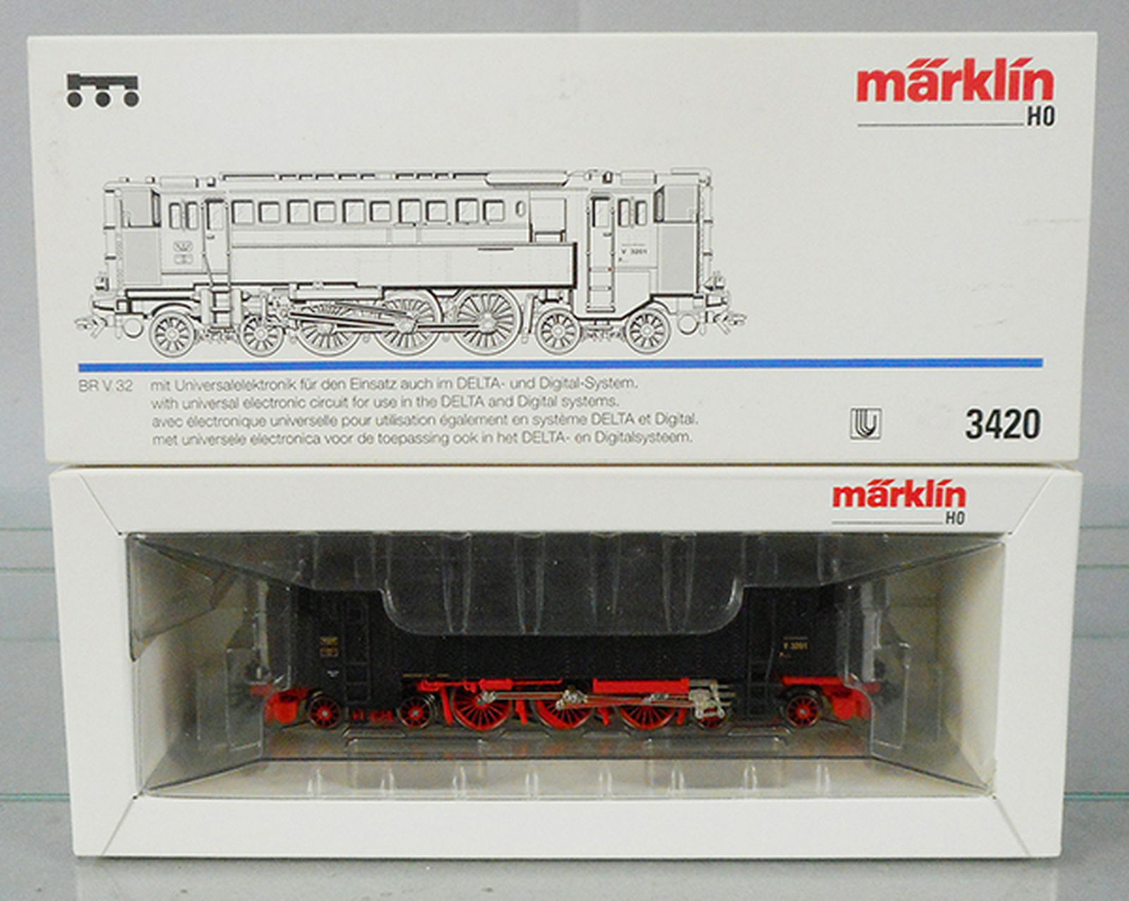 MARKLIN 3420 DIESEL LOCO: HO ga, digital & Delta, orig box & inserts, C9.