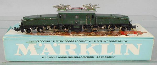 MARKLIN 3015 KROCODILE LOCO: HO ga, 11th version, w/booklet, orig box & insert worn, C8.