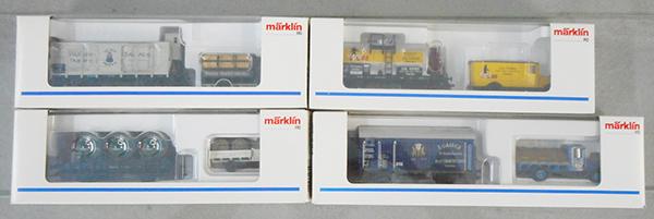 4 MARKLIN MUSEUM CARS: HO ga, 1995, 1996, 1997, 1998, orig boxes & inserts, C9.