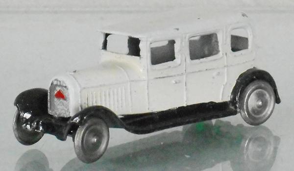 C.D. CHENARD WALKER DELAHAYE SEDAN: gray & black, metal wheels, w/2 spares, multiple touch up spots, C5.