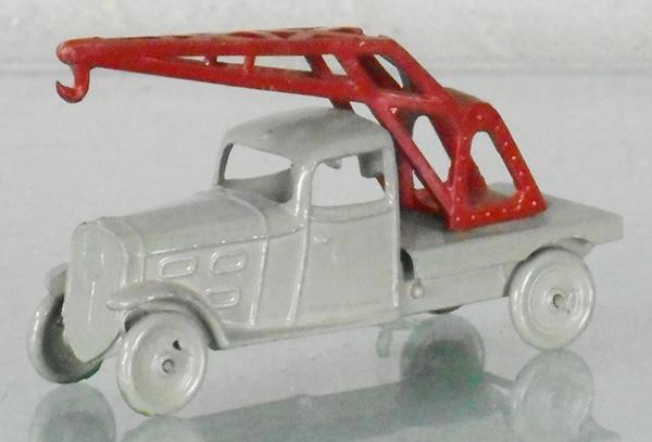 A.R. PEUGEOT WRECKER: gray w/red boom, C9.