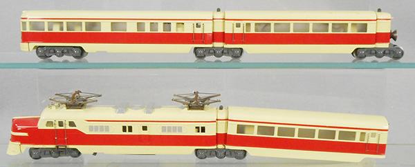 MARKLIN ST800R TRAIN SET: HO ga, w/round drive shafts, last 2 cars have oxidation under paint, professionally restored, C8-9.