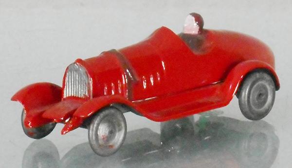 C.D. CHENARD WALKER TORPEDO ROADSTER: die cast, red w/metal wheels, restored, C9.