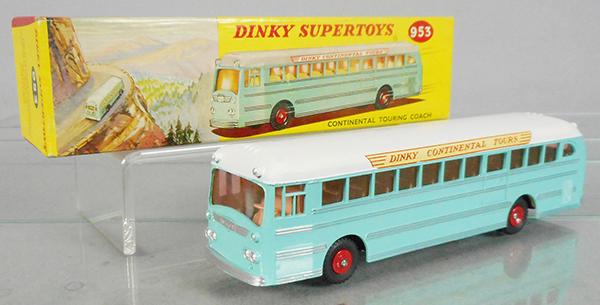 DINKY 953 CONTINENTAL TOURING COACH: orig box, C9.